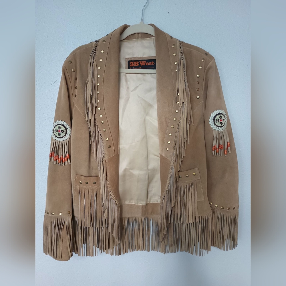 RARE VINTAGE 3B West By TANSMITH  100% Leather Jacket Unisex